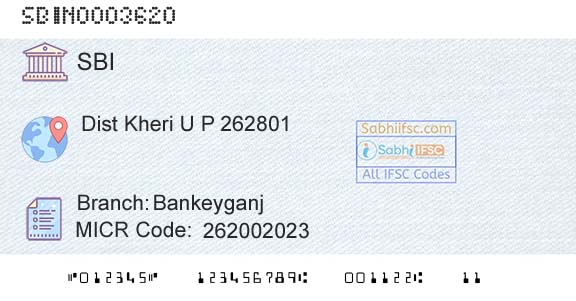 State Bank Of India BankeyganjBranch 