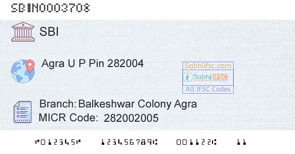 State Bank Of India Balkeshwar Colony AgraBranch 