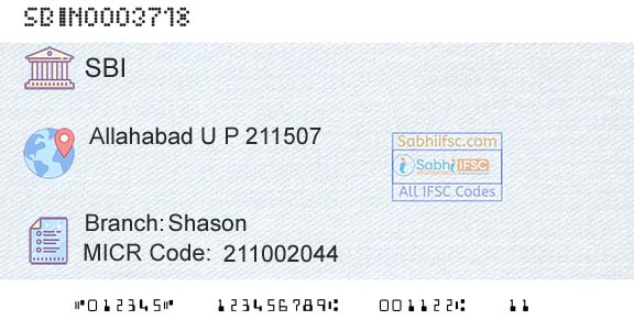 State Bank Of India ShasonBranch 