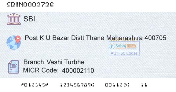 State Bank Of India Vashi TurbheBranch 