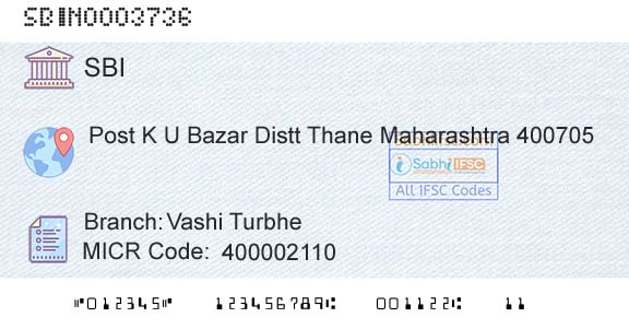 State Bank Of India Vashi TurbheBranch