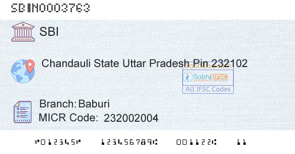 State Bank Of India BaburiBranch 