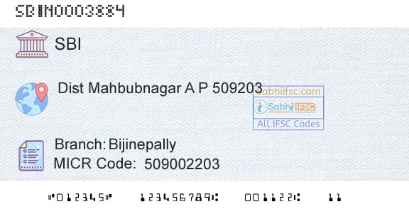 State Bank Of India BijinepallyBranch 