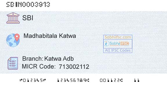 State Bank Of India Katwa AdbBranch 
