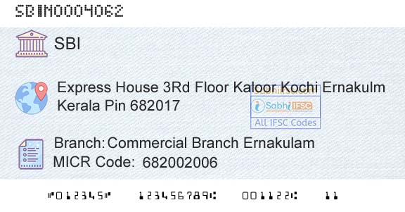 State Bank Of India Commercial Branch ErnakulamBranch 