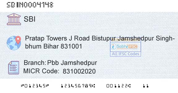 State Bank Of India Pbb JamshedpurBranch 