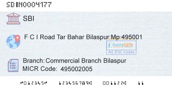 State Bank Of India Commercial Branch BilaspurBranch 