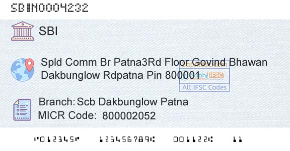 State Bank Of India Scb Dakbunglow PatnaBranch 