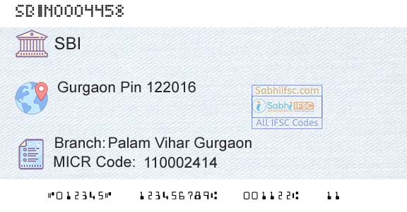 State Bank Of India Palam Vihar GurgaonBranch 