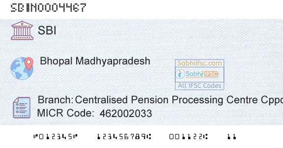 State Bank Of India Centralised Pension Processing Centre Cppc Branch 