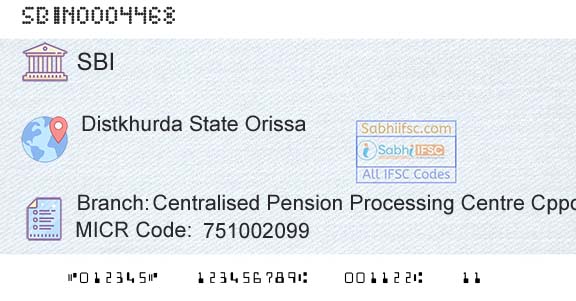 State Bank Of India Centralised Pension Processing Centre Cppc Branch 