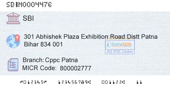 State Bank Of India Cppc PatnaBranch 