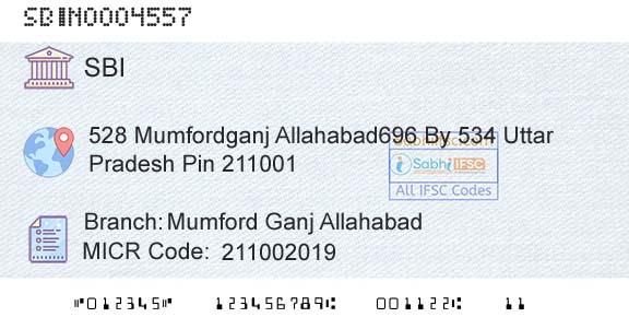 State Bank Of India Mumford Ganj AllahabadBranch 