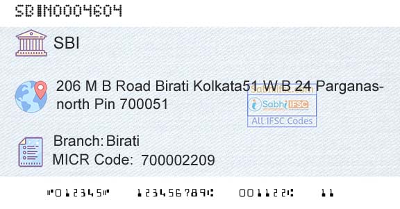 State Bank Of India BiratiBranch 