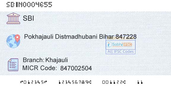 State Bank Of India KhajauliBranch 