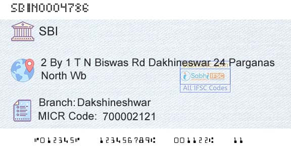 State Bank Of India DakshineshwarBranch 