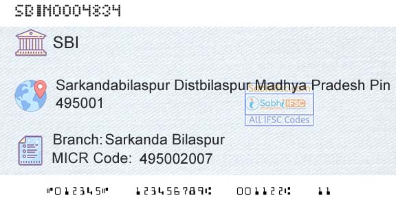 State Bank Of India Sarkanda BilaspurBranch 