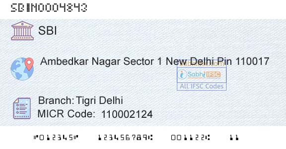 State Bank Of India Tigri DelhiBranch 