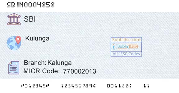 State Bank Of India KalungaBranch 