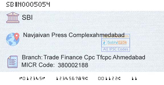 State Bank Of India Trade Finance Cpc Tfcpc AhmedabadBranch 