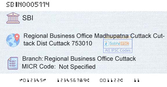 State Bank Of India Regional Business Office CuttackBranch 