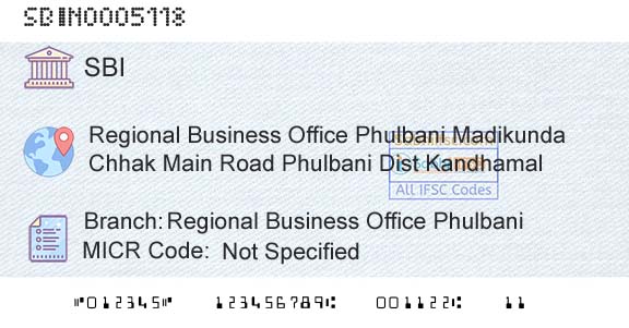 State Bank Of India Regional Business Office PhulbaniBranch 