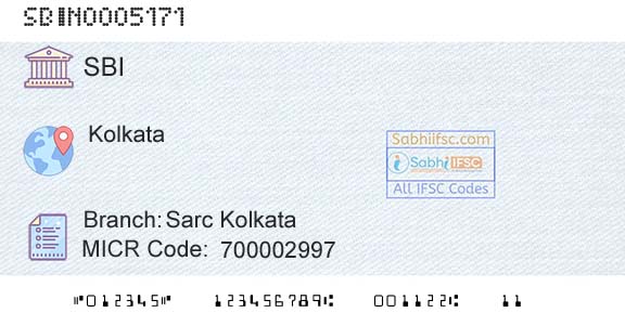 State Bank Of India Sarc KolkataBranch 