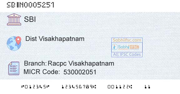 State Bank Of India Racpc VisakhapatnamBranch 