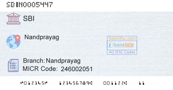 State Bank Of India NandprayagBranch 