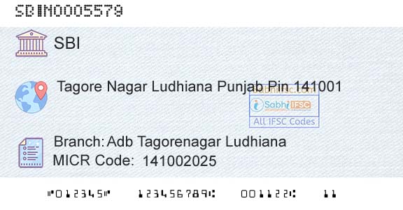 State Bank Of India Adb Tagorenagar LudhianaBranch 