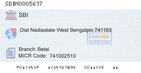 State Bank Of India BetaiBranch 
