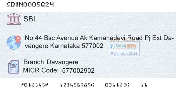 State Bank Of India DavangereBranch 