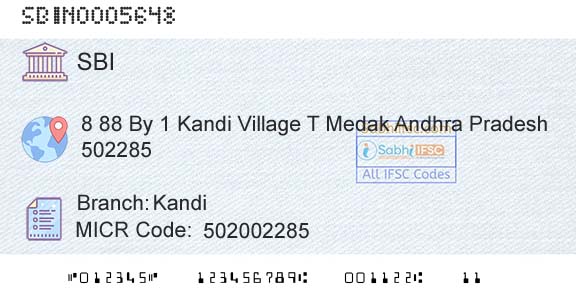 State Bank Of India KandiBranch 