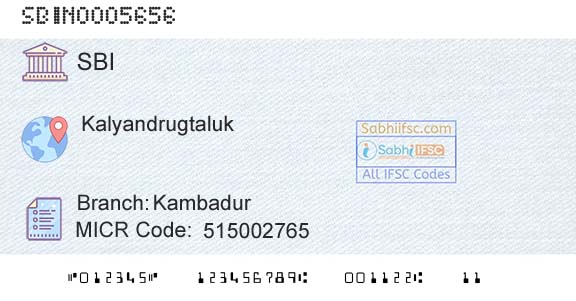State Bank Of India KambadurBranch 