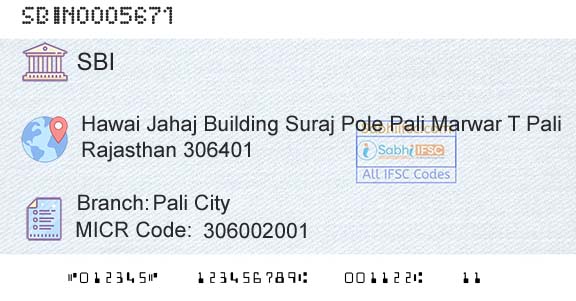 State Bank Of India Pali CityBranch 