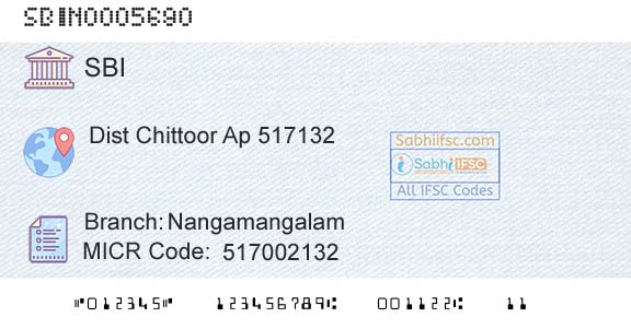 State Bank Of India NangamangalamBranch 