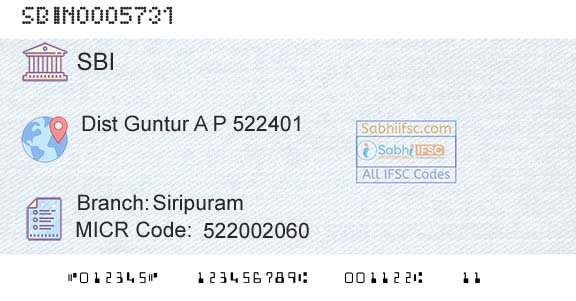 State Bank Of India SiripuramBranch 