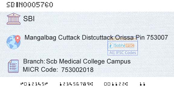 State Bank Of India Scb Medical College CampusBranch 