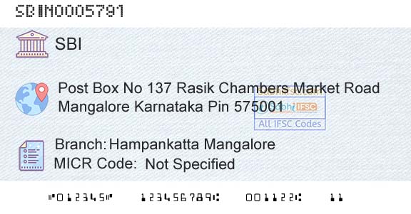 State Bank Of India Hampankatta MangaloreBranch 