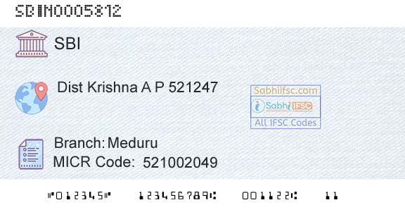State Bank Of India MeduruBranch 