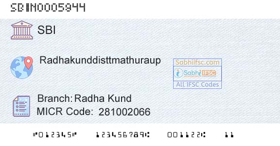 State Bank Of India Radha KundBranch 
