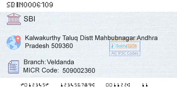 State Bank Of India VeldandaBranch 