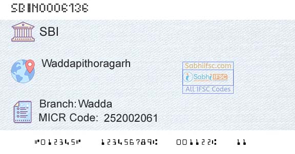 State Bank Of India WaddaBranch 