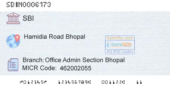 State Bank Of India Office Admin Section BhopalBranch 