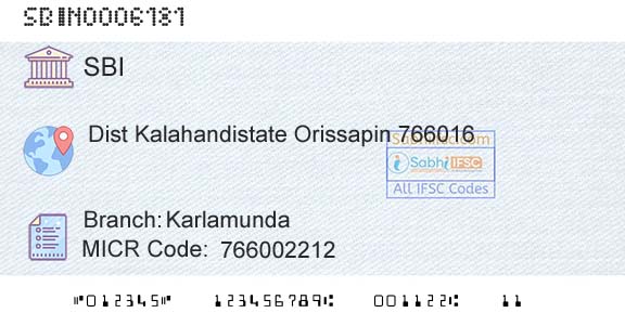 State Bank Of India KarlamundaBranch 