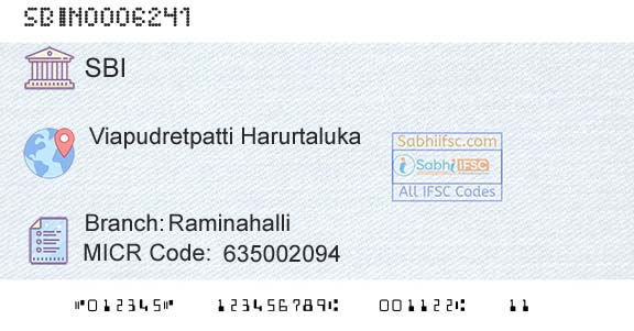 State Bank Of India RaminahalliBranch 