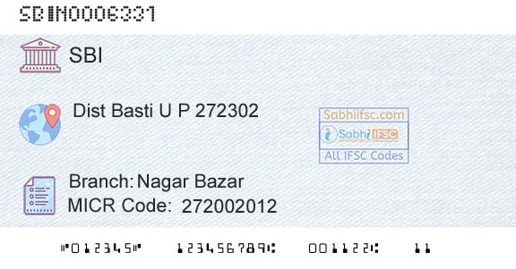 State Bank Of India Nagar BazarBranch 