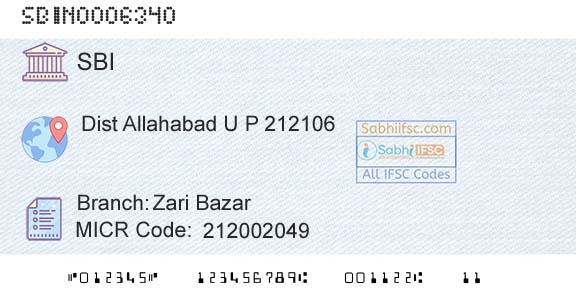 State Bank Of India Zari BazarBranch 