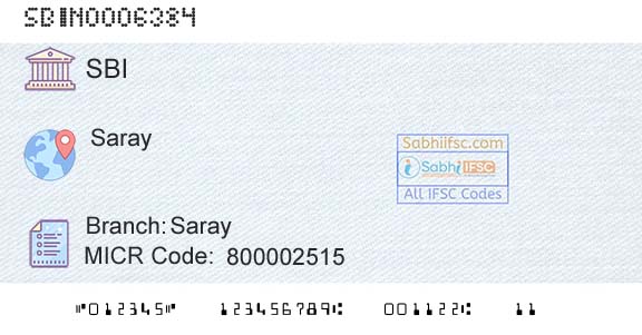 State Bank Of India SarayBranch 