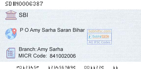 State Bank Of India Amy SarhaBranch 